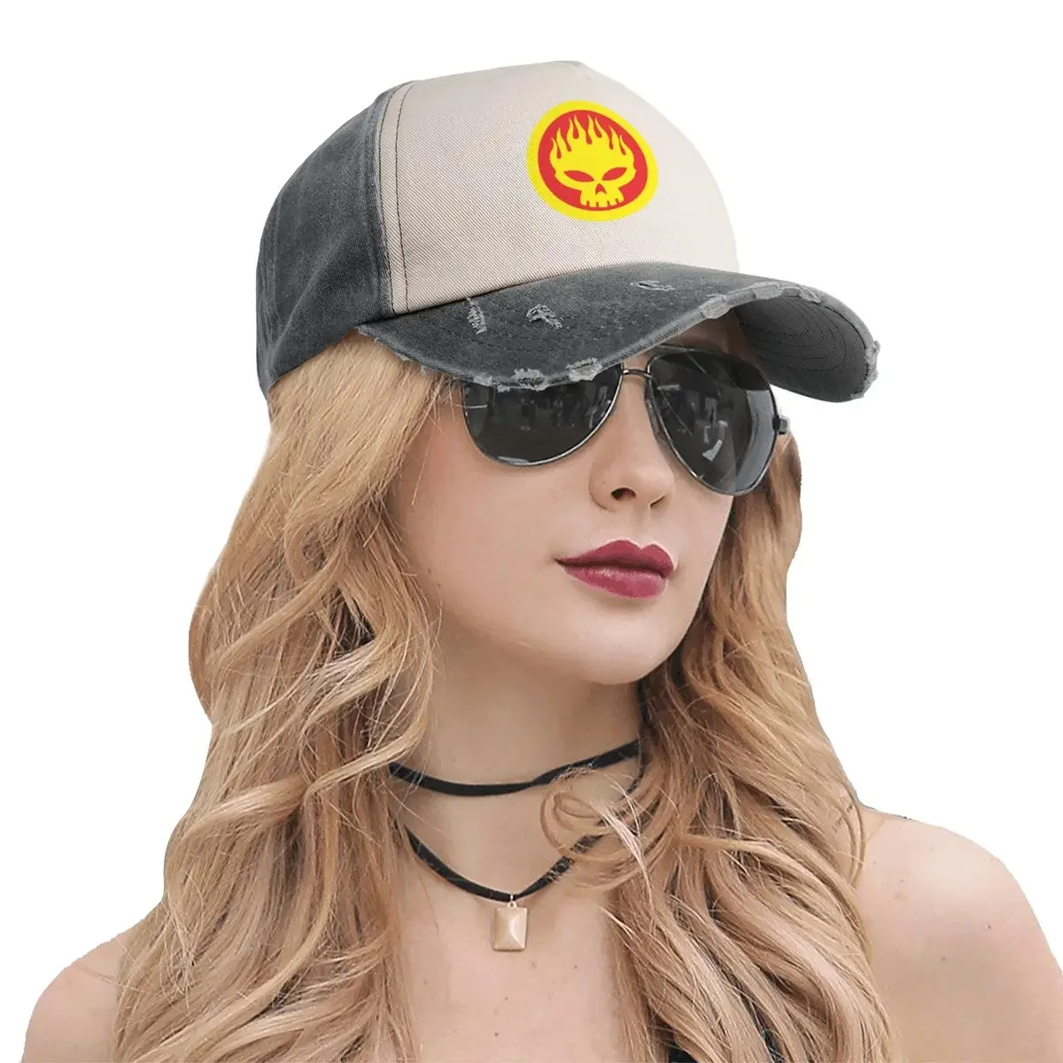 Бейсболка Manic Skull Merch черная шляпа большого размера для гольфа милая роскошная