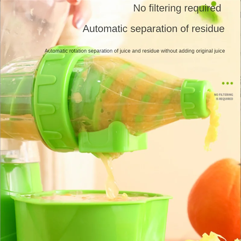 Ручная соковыжималка с силиконовым основанием ручным приводом портативная