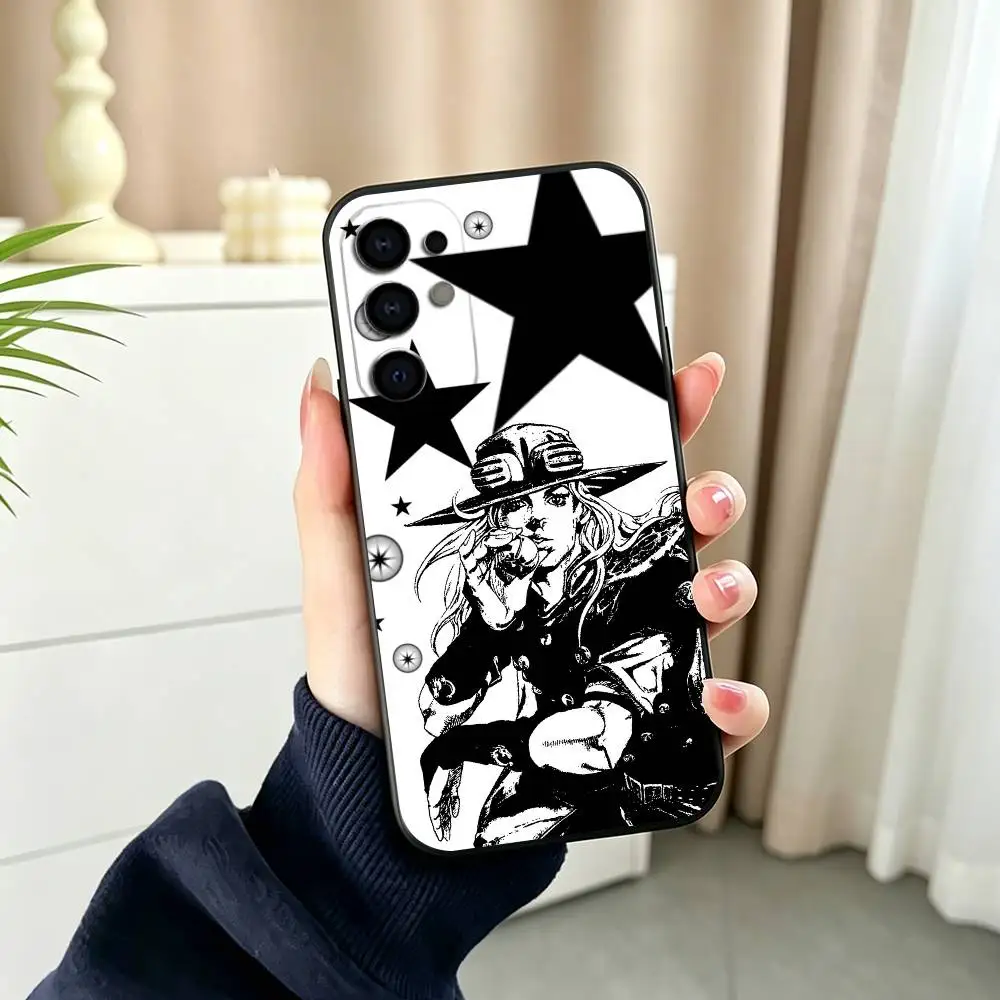 Фото Чехол для телефона G-Gyro Zeppeli J-Jojo Anime для Samsung S25, S24, S21, S22, S23, S30, Ultra, S20, Plus, Fe, Lite, Note, 10, черный №4