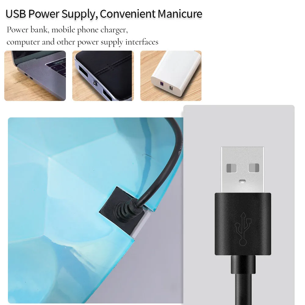 Лампа для сушки гель-лака ногтей 5 цветов