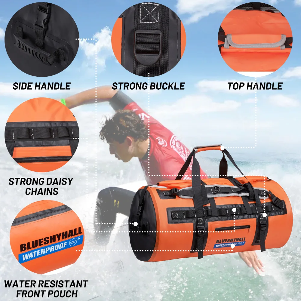 

Drybag 60L Waterproof Duffle Travel Duffel Dry Bag Heavy Duty Bag for Kayaking Rafting Boating Fishing Camping