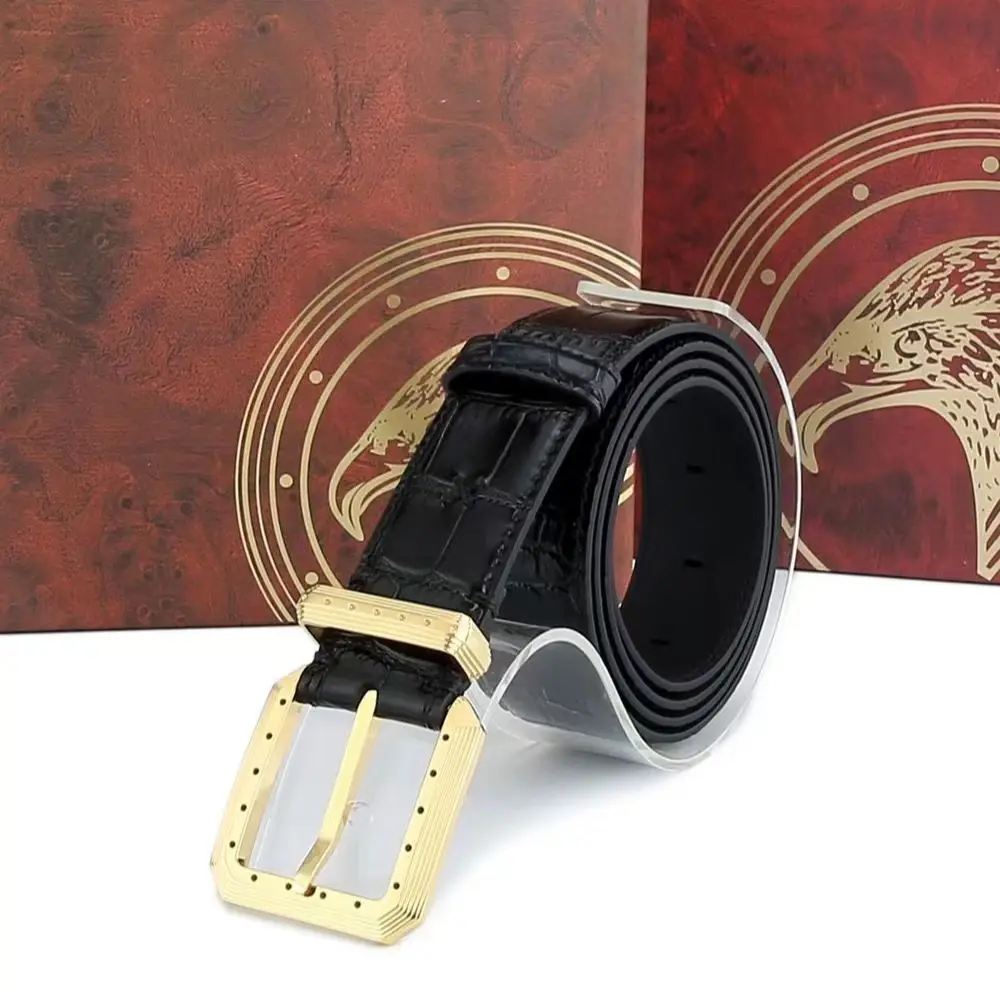 Billionaire  belts cowhide men 2022 new Fashion Casual high quality durable Needle buckle belt  big size 100-125CM