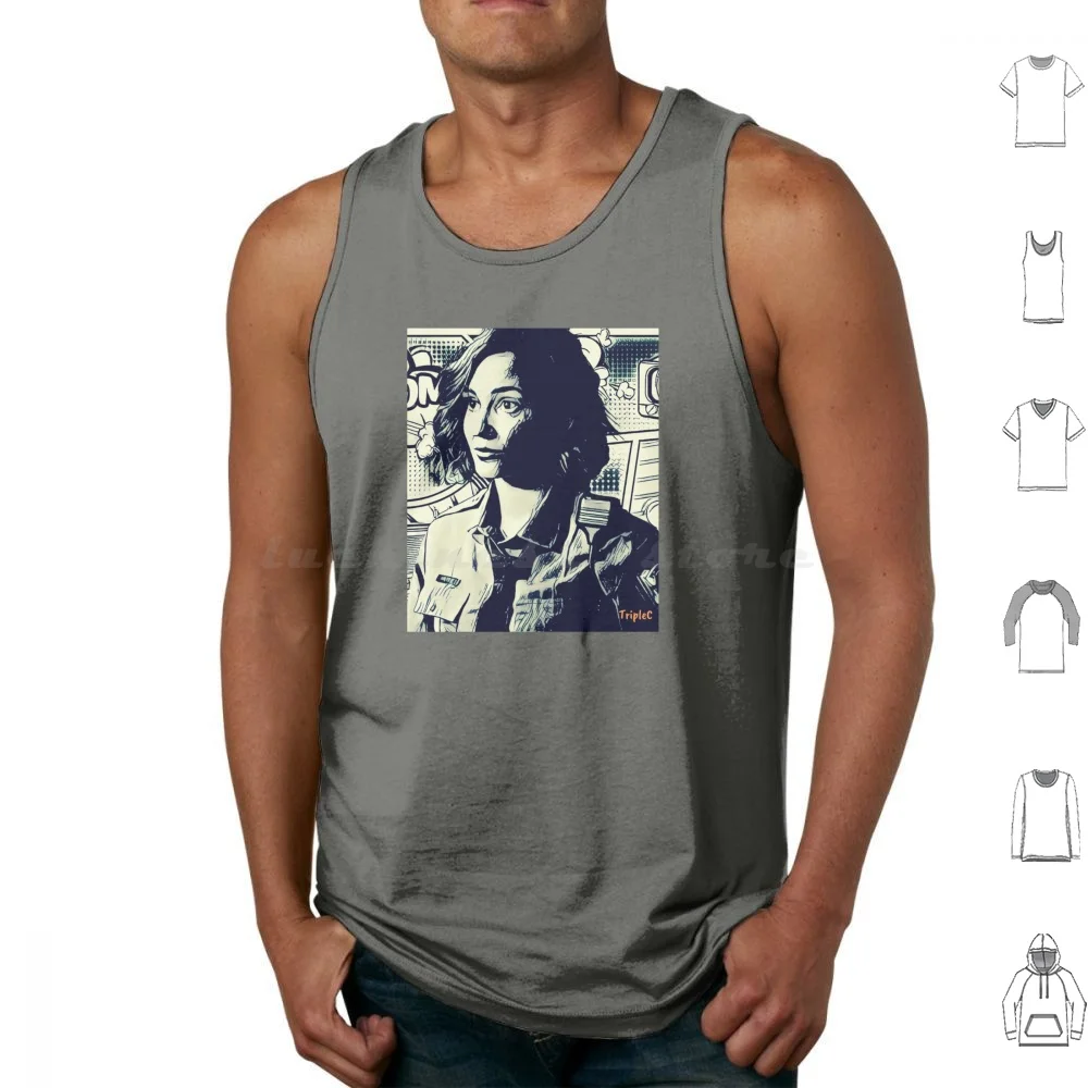 

Sheriff Haught Comic Strip Tank Tops Print Cotton Sheriffhaught Haughtcop Haught Earp Earper