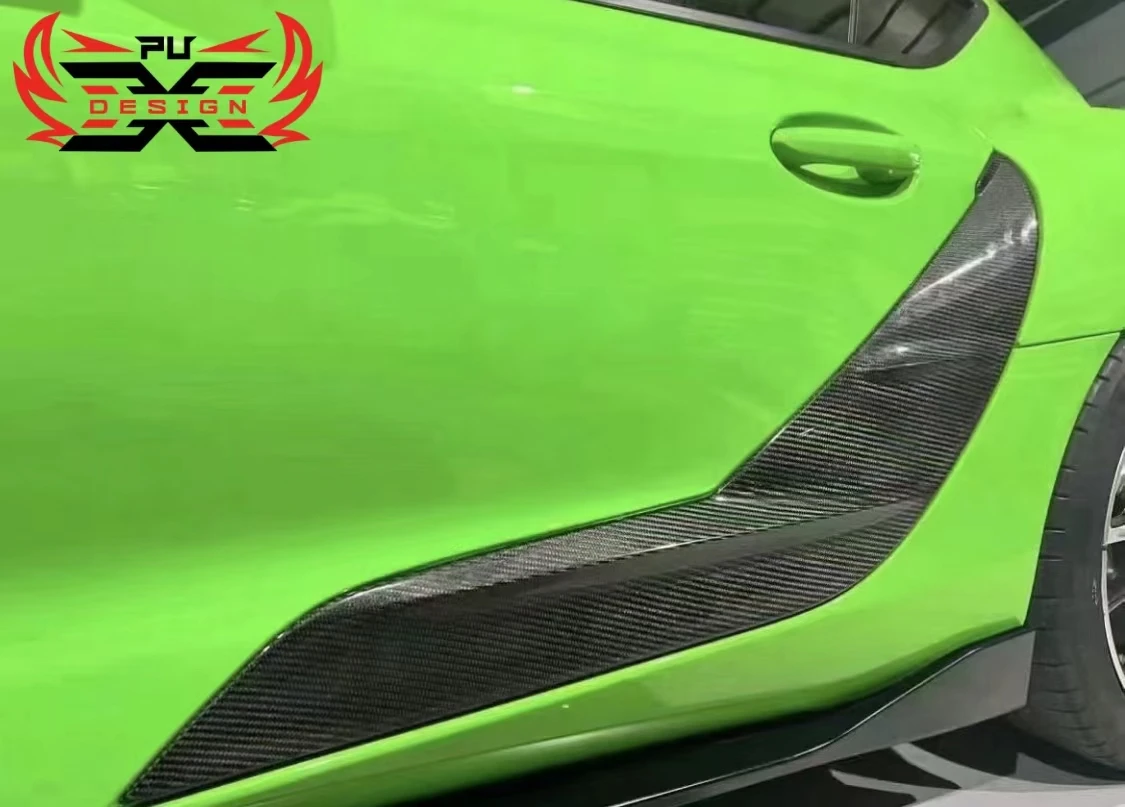 Для Toyota Gr Supra A90 A91 Mk5 Trd Style Дверная доска из углеродного волокна Боковое крыло