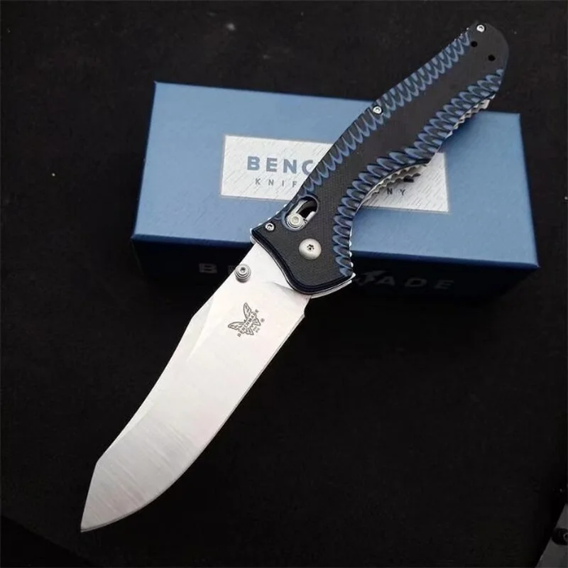 

Benchmade 810 Tactical Folding Knife G10 Handle D2 Blade Outdoor Camping Safety-defend Pocket Knives EDC Tool