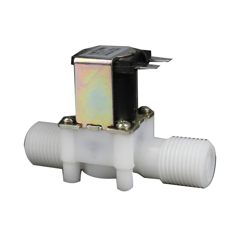

12/24V G1/2 Male Thread NC Solenoid Valve 2-Port Water Inlet Flow Control Switch