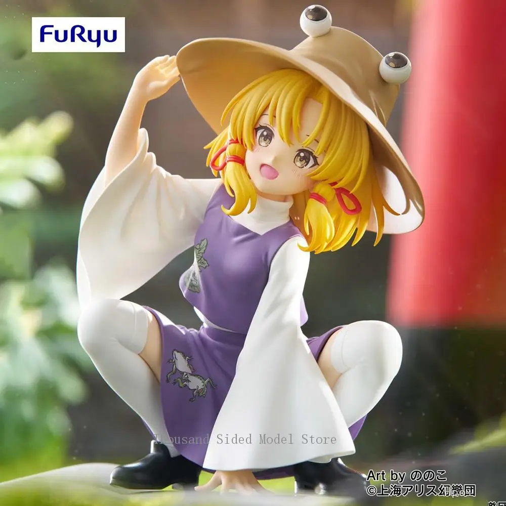 Фото Оригинальный FuRyu Touhou Project Moriya Suwako, фигурка с лапшой, аниме, модель из ПВХ, коллекционные игрушки для мальчиков №3