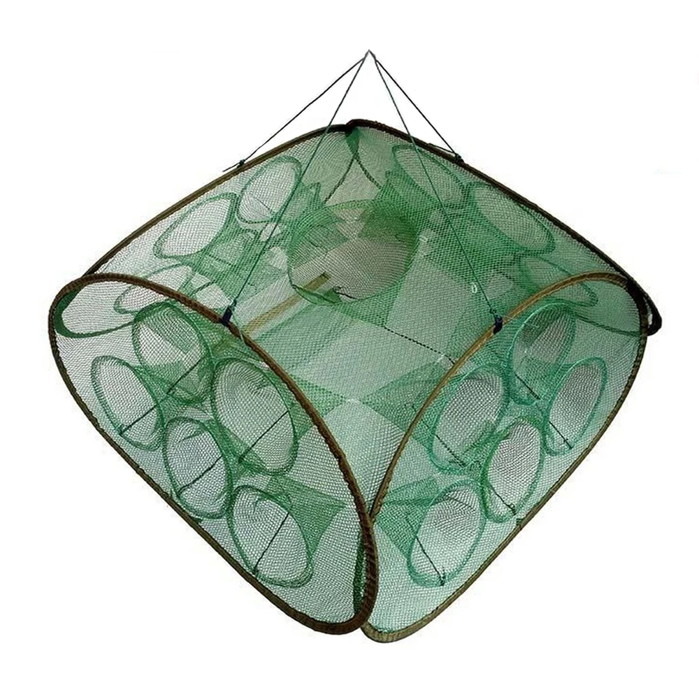 21Gat Fish Twisted Portable Hexagon Fish Networks Casting Nets Riviera lobster Shrimp Catcher Tank Val China Kooien Mesh