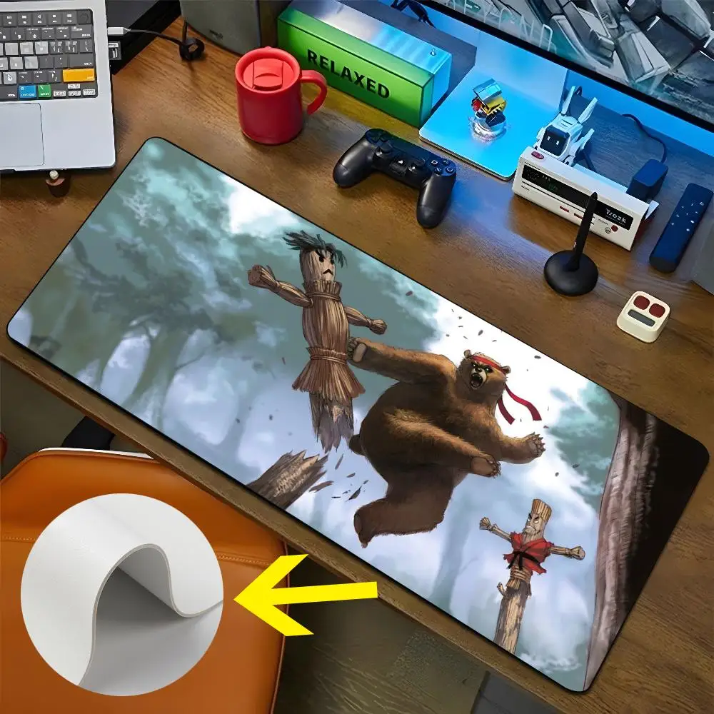 Коврик для мыши KUMA LEE CHAOLAN HWOARANG большой игровой коврик XXL Настольный нескользящий