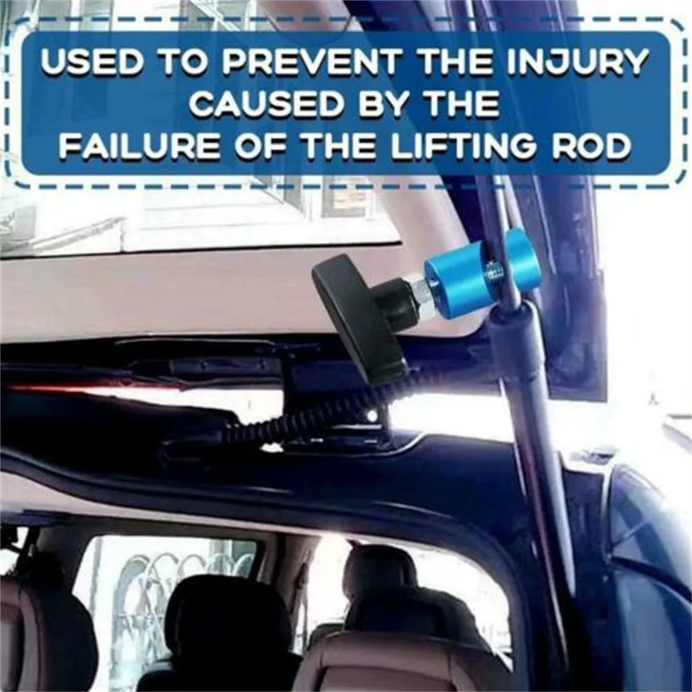 

Support Clamp Lift Rod Auto Car Aluminum Alloy Anti-Skid Blue Prop Shock