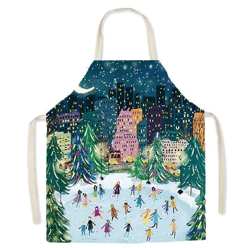 

Льняной фартук Ins без рукавов