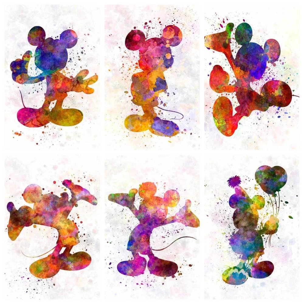 

Disney 5D DIY Diamond Painting Cartoon Mickey Mouse Cross Stitch Set Hand Inlaid Gifts Children's Home Bedroom Wall Decoration