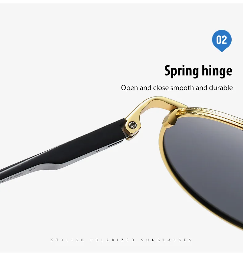 Мужские и женские очки для близорукости VCKA круглые солнцезащитные в стиле ретро