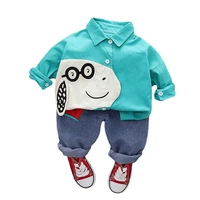 new spring autumn baby girls clothes children boys fashion casual shirt pants 2pcssets toddler sports costume kids tracksuits
