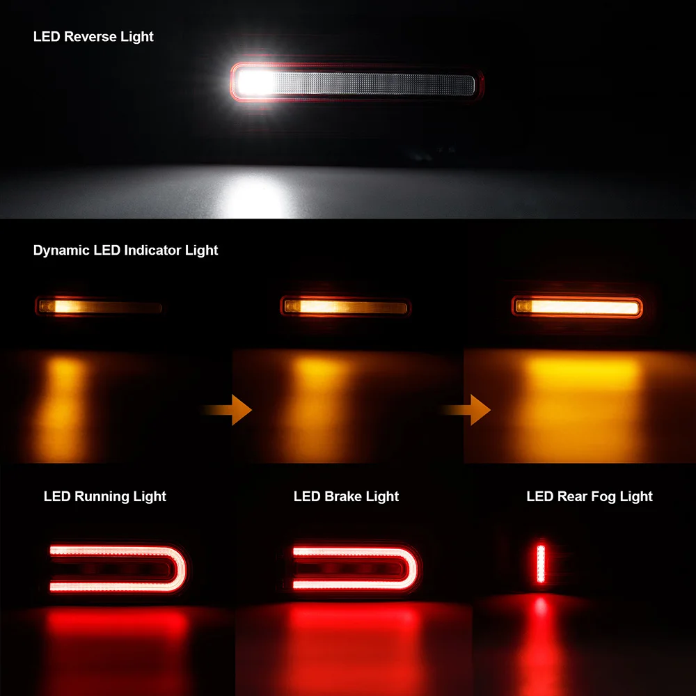 Светодиодные задние фонари для Mercedes-Benz W463A G500 G550 G63 AMG 2018 2019 2020 2021 2022 2023 2024 W465 2025