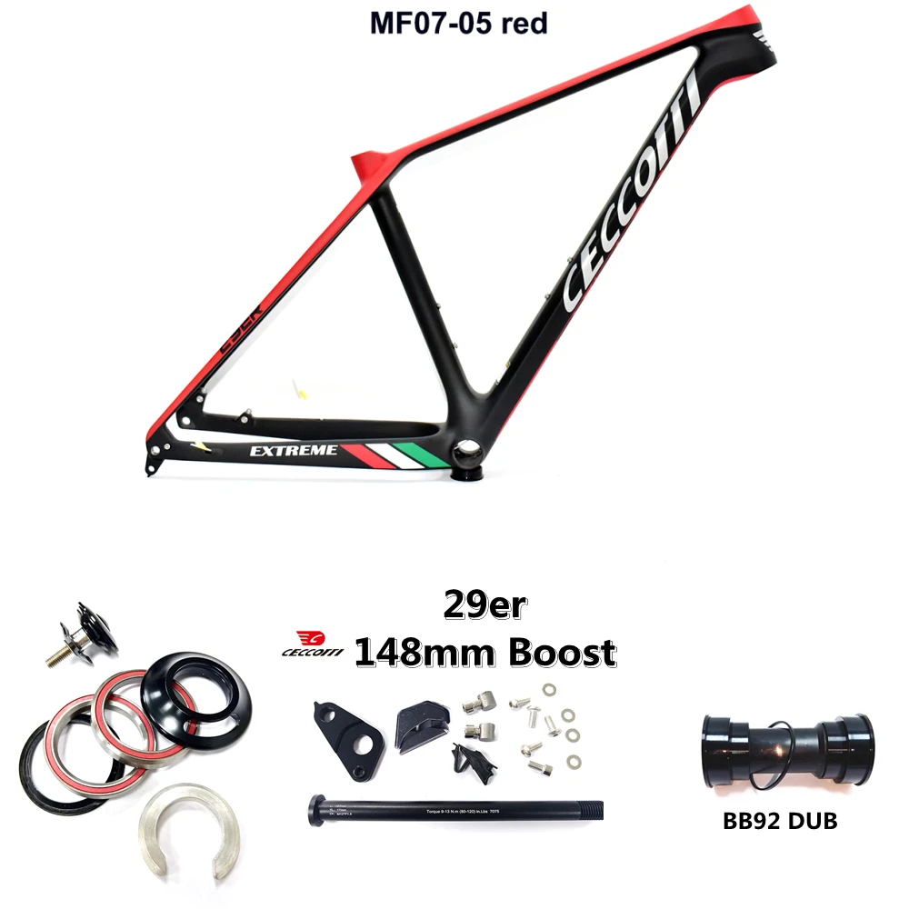 

2023 29er Полностью скрытая Кабельная линия рама 148*12 мм усиление MTB Велоспорт BB92 Dub для углеродного горного велосипеда