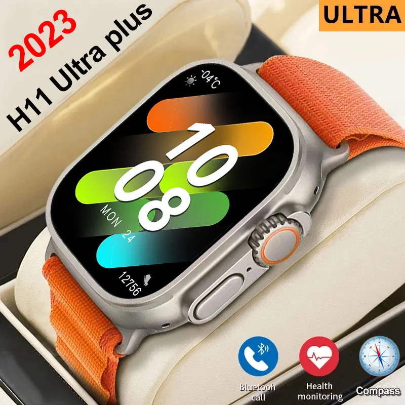 H11 Ultra Smartwatch Upgrade Plus Ultra 49mm Series 8 Compass Bluetooth reloj hombre GPS Smart Watch Men Pk HK8 Pro Max Hello