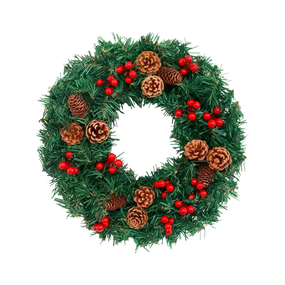 Christmas Home Decoration Wreath Christmas Garland for Door Wreath Garland of Artificial Flowers Garlands Decorations 2022 Front