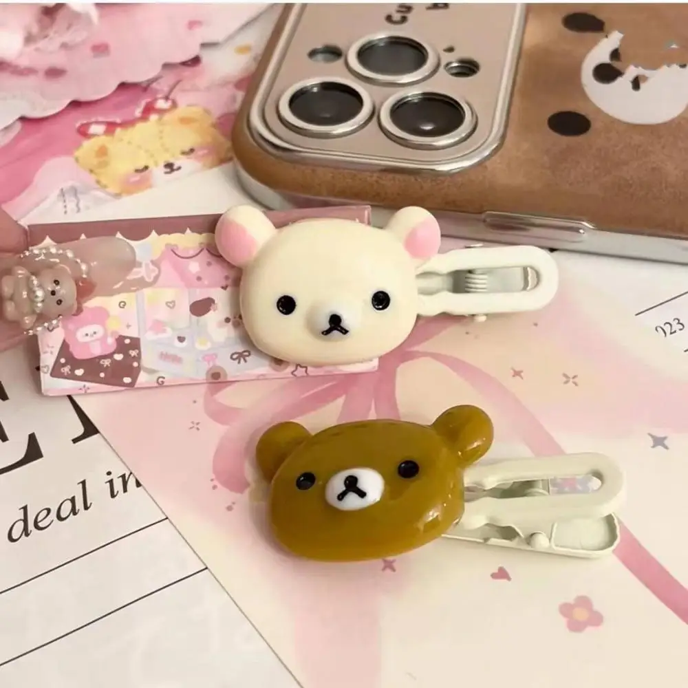 Rilakkuma пластиковый волнистый зажим в виде утконоса боковой студенческом стиле