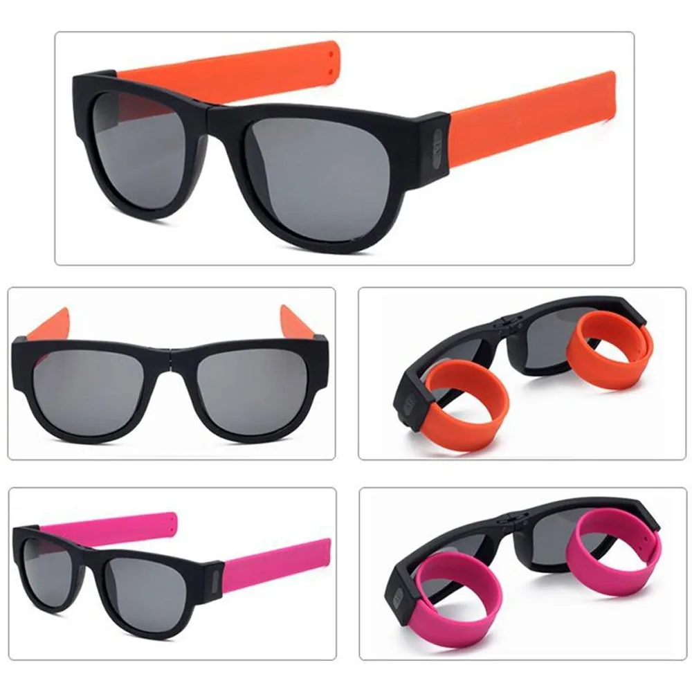 

Hot 2023 Creative Wristband Glasses Polarized Sunglasses Gafas De Sol Uv400 Driving Goggles Snap Bracelet All-Match Eyeglasses