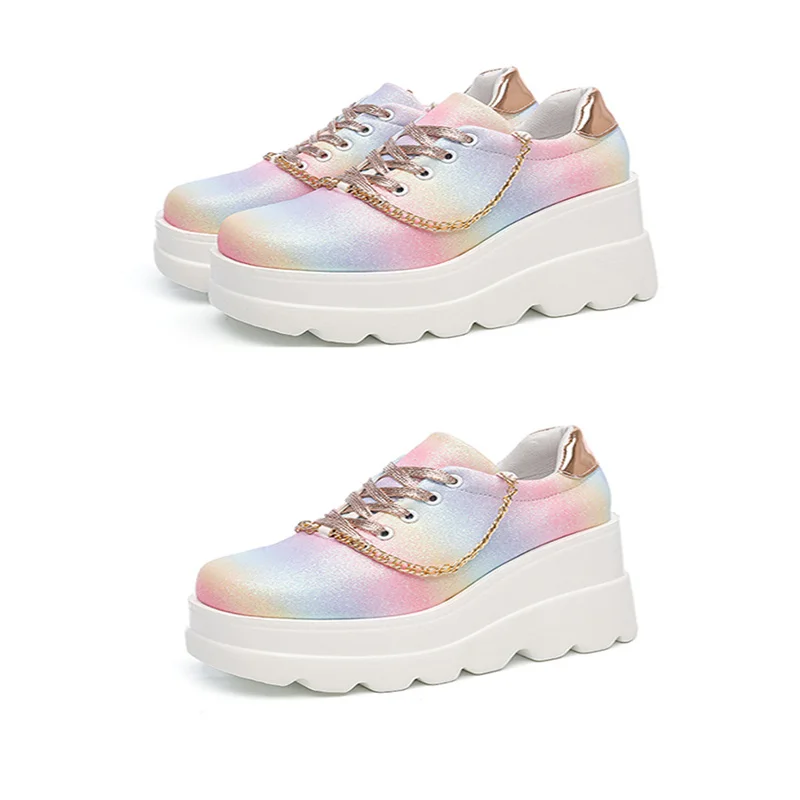 Zapatos De Mujer Wedge Sneakers Shoes for Wedding Women Women Shoes High Heelzapatos Plataforma De Mujer De Fiesta Fashion Shoes