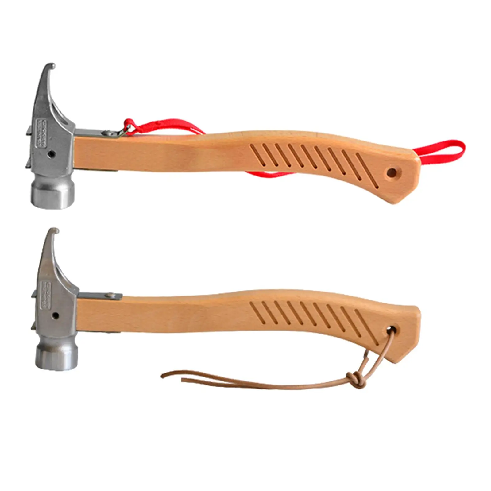 

Camping Tent Hammer Canopy Shelter Nails Puller Peg Stake Remover Hiking Hammers Wood Handle Home Improvement Tents Accessories