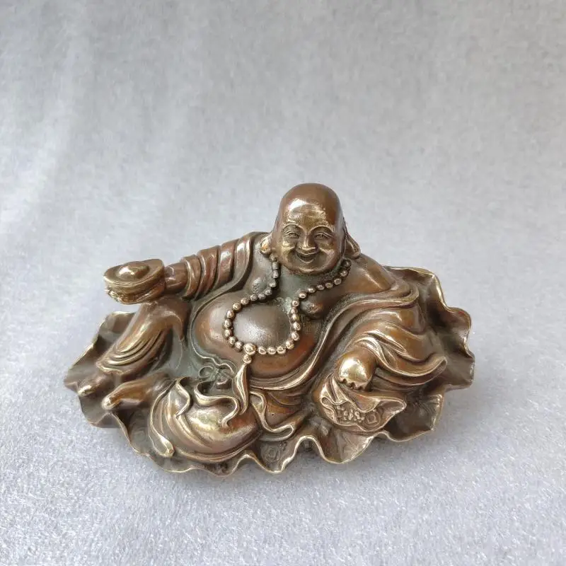 Регулируемая Будда Maitreya статуя Будды сидящий Лотос лист буддизм украшение для