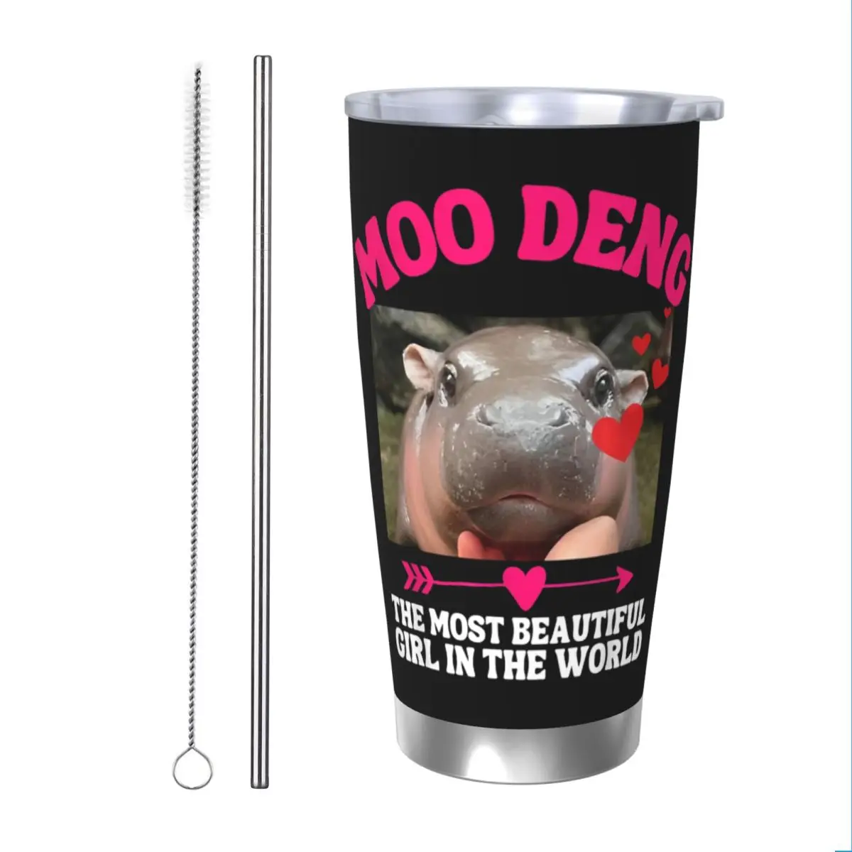 Moo Deng самый красивый в мире стакан вакуумная Изолированная Термокружка колба
