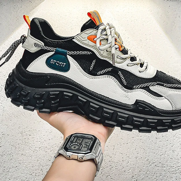 Кроссовки мужские сетчатые для бега Повседневные Дышащие Нескользящие легкая