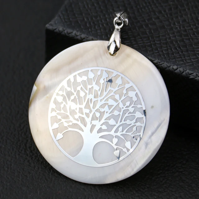 Натуральные круглые подвески в виде ракушек дерева цветка украшения сделай сам