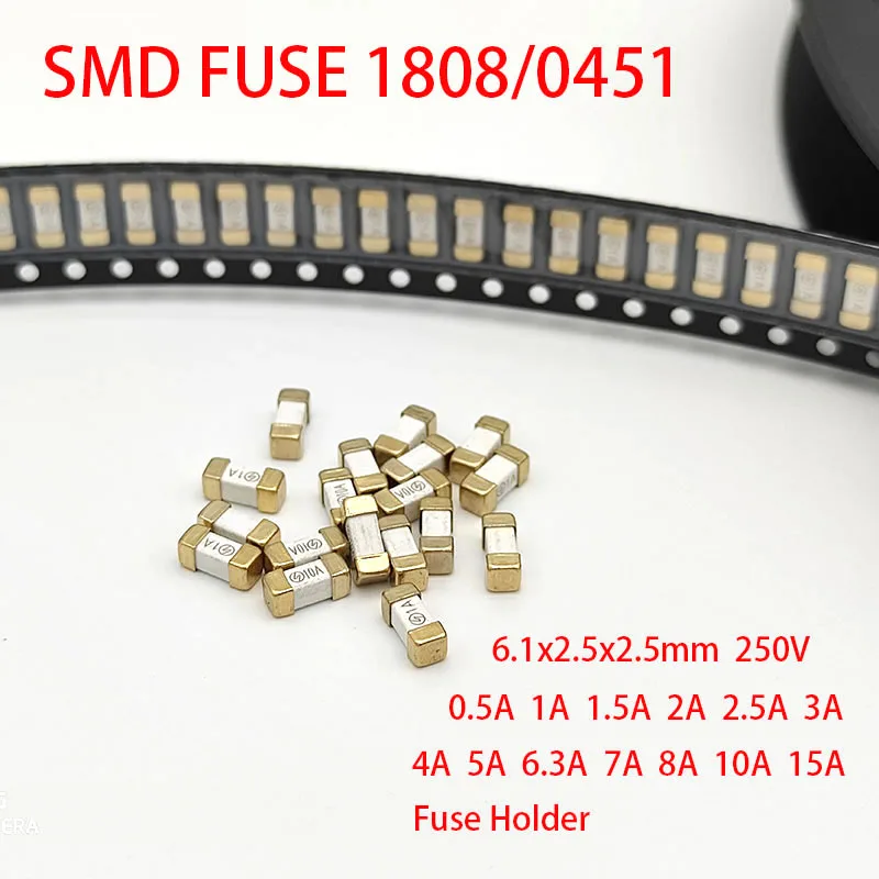 

LingLiWei 1808/0451 золотые SMD предохранители 0.5А-15А
