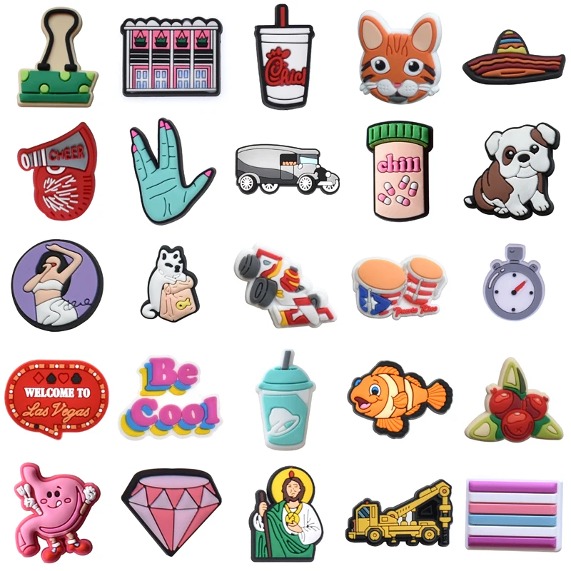 

Para Pins Wholesale Bulk Gifts Kids Boy Girl Women Charm Shoe Charms Men Decorations for Crocs Set Jeans Shoes Accessories Packs