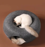 round egg pad cat cave bed cat house basket natural felt pet funny puppy puppy pet supplies cat tunnel bed cat rug