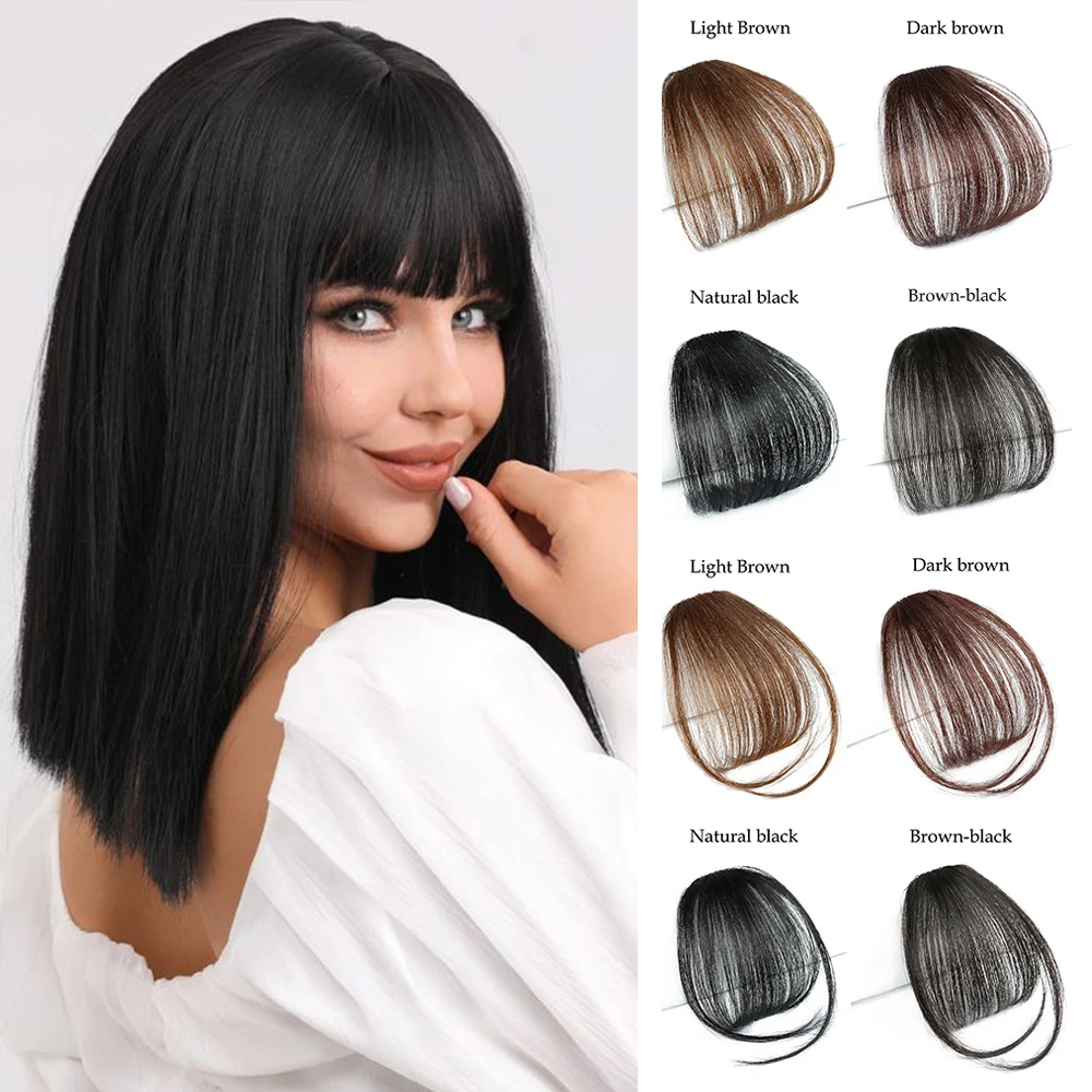 Искусственные воздушные челки синтетические волосы искусственная бахрома