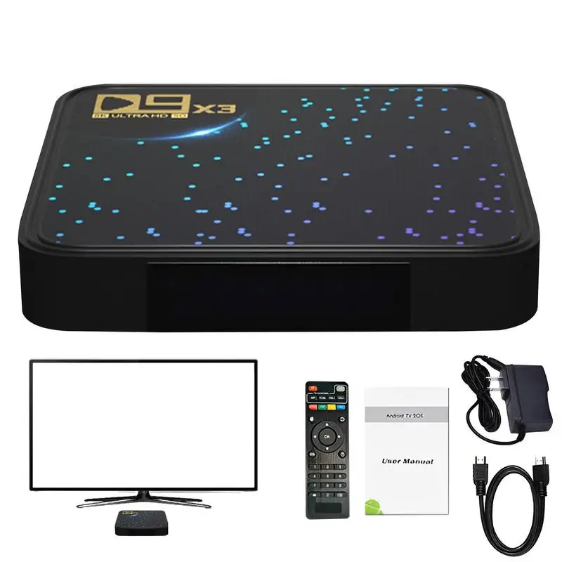 

Приставка Смарт-ТВ Home, 2 + 16 ГБ, 5,8G, Wi-Fi, Ultra HD 1080P, 8K, 9.0