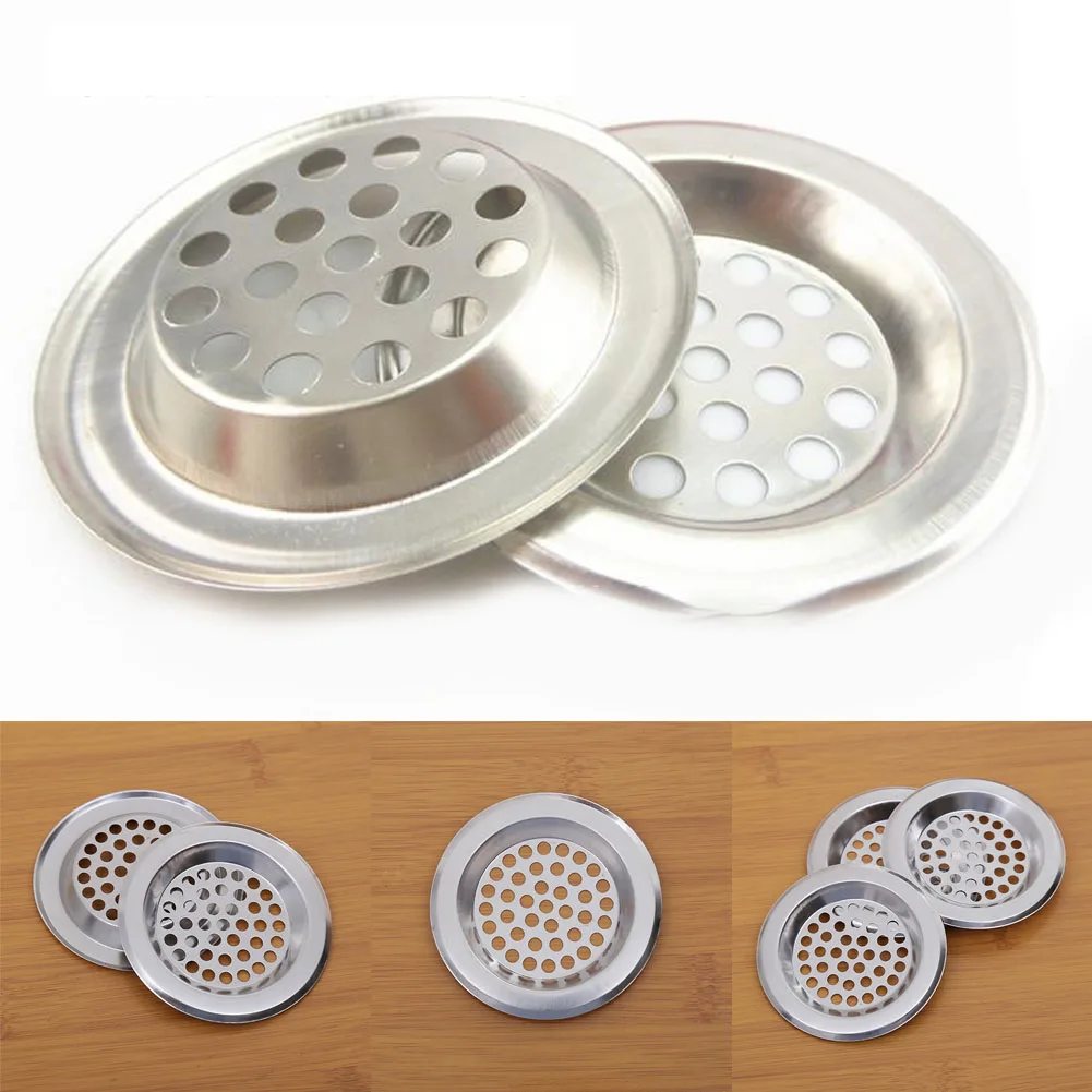 

1pc Stainless Steel Bathroom Kitchen Sink Strainer Bathroom Shower Drain Filter Cover Hair Catcher Stopper 60/75mm