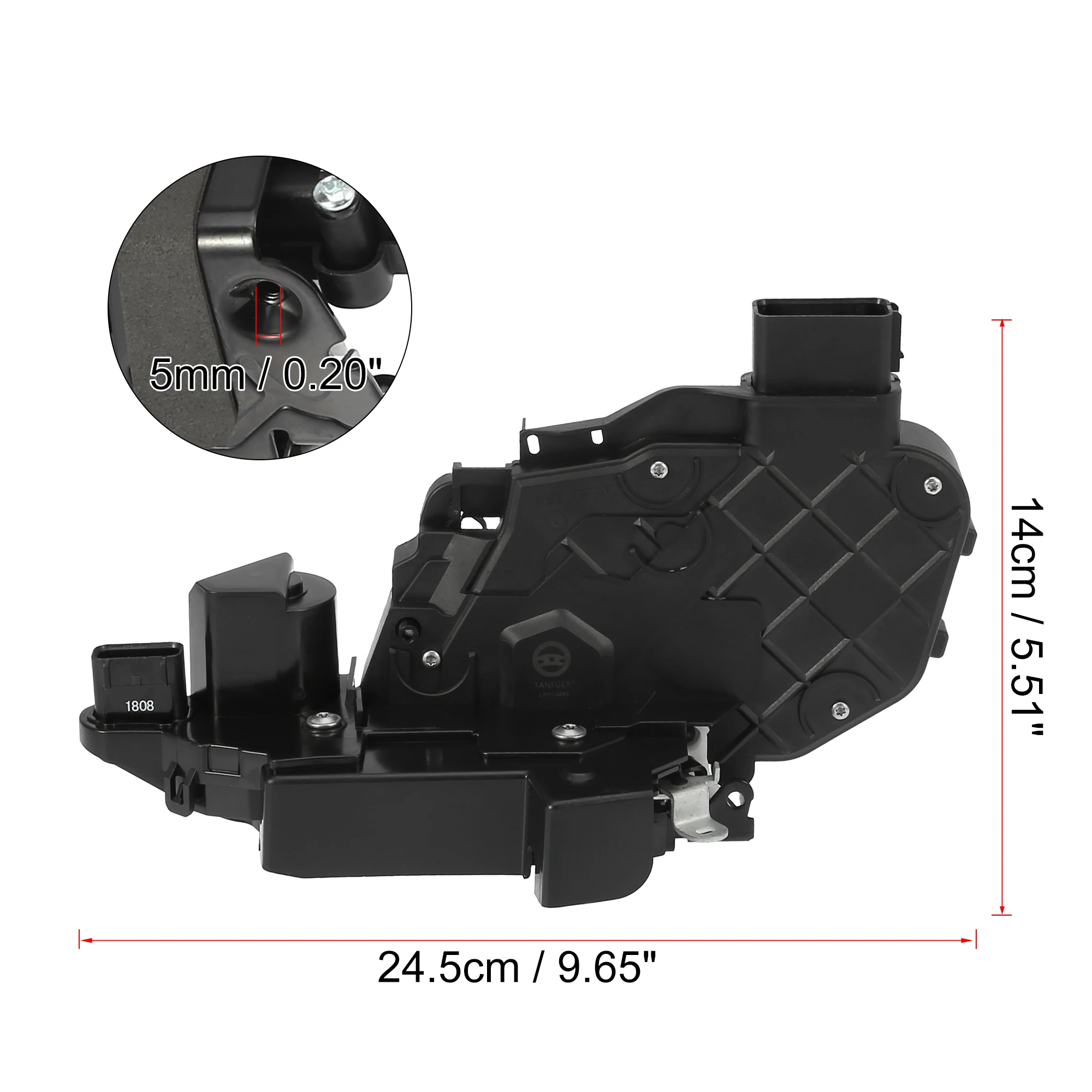 Актуатор замка заднего и правого дверей X Autohaux LR013890/LR091345/C2D5642 для Land Rover Range Evoque