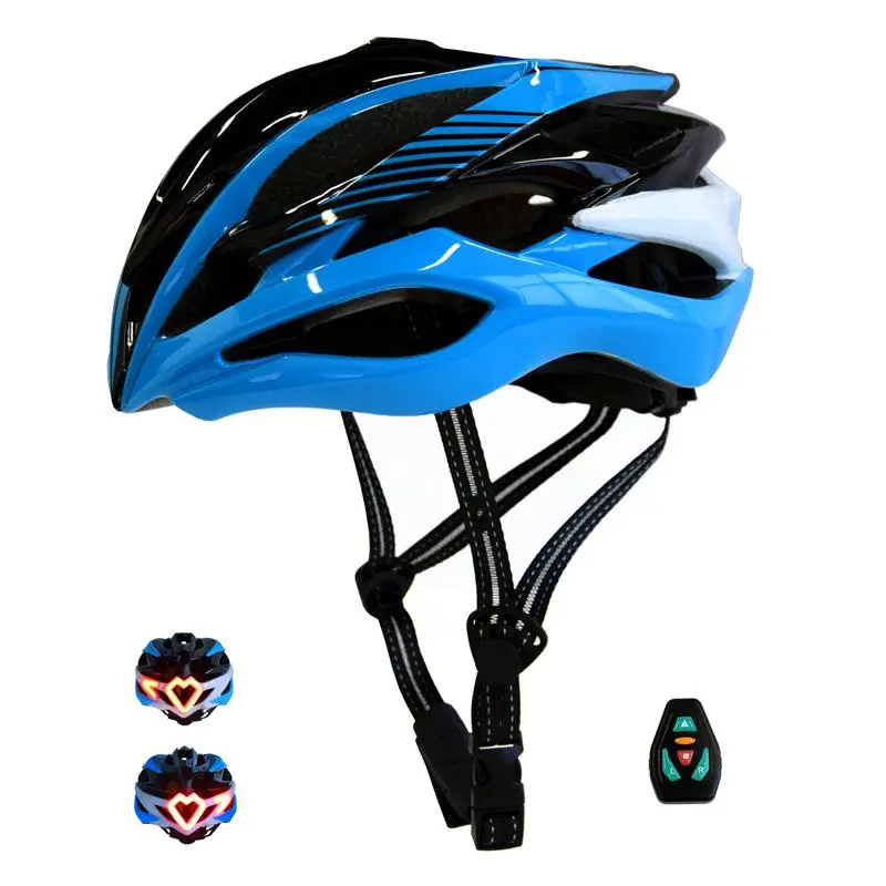 Waterproof Bicycle Helmet LED Turn Signal Light Mountain Road Bike Helmet