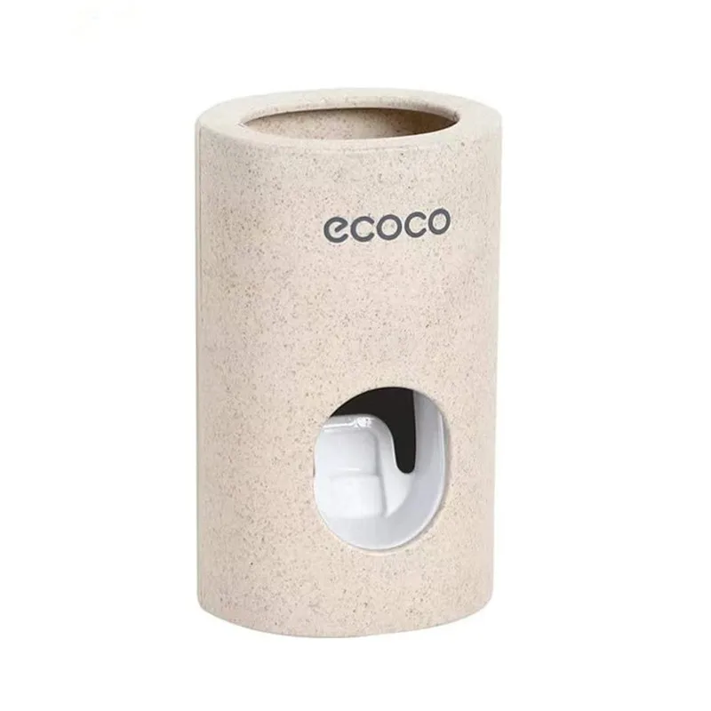 

Automatic Toothpaste Dispenser Non-toxic Wall Hanger Mount Dust-Proof Toothpaste Squeezer Quick Take Straw Toothpaste Rack Home