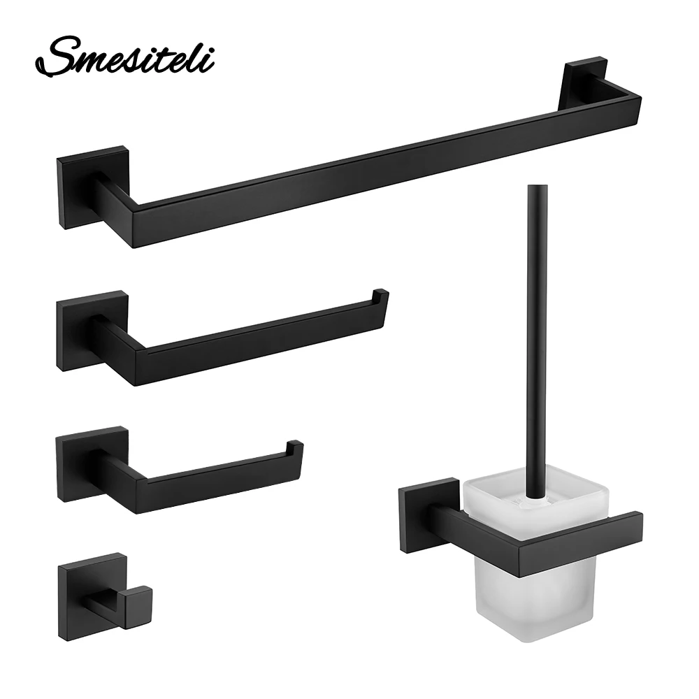 Rack 304 Stainless Steel Towel Bar Double Towel Shelf Paper 