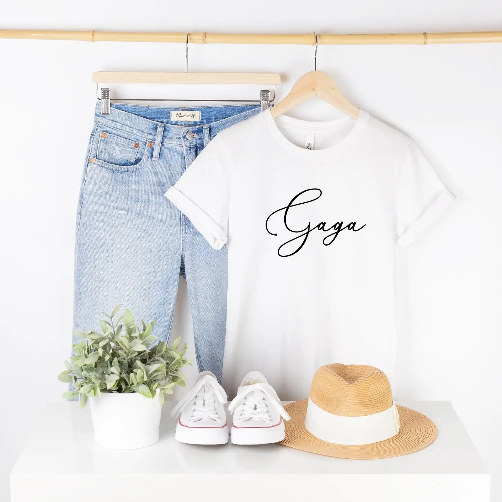 Футболка Gaga Бабушка Мама жизнь День матери лучше всего для мамы