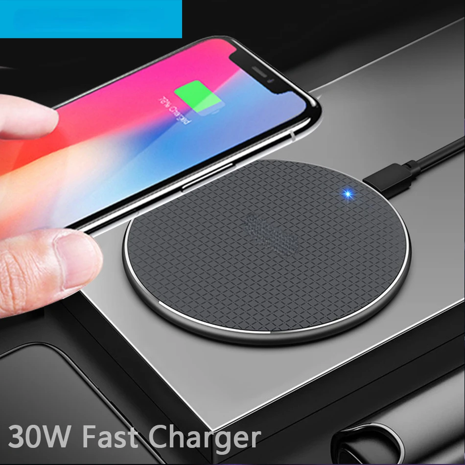 

Qi Fast Wireless Charger For iPhone 13 11 XS XR X 8 Plus USB Quick Wireless Charging Pad for iPhone