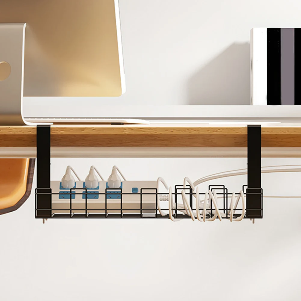 

Вместительный Настольный органайзер для кабеля, офисный Органайзер с винтом для управления проводами под столом, стеллаж для хранения