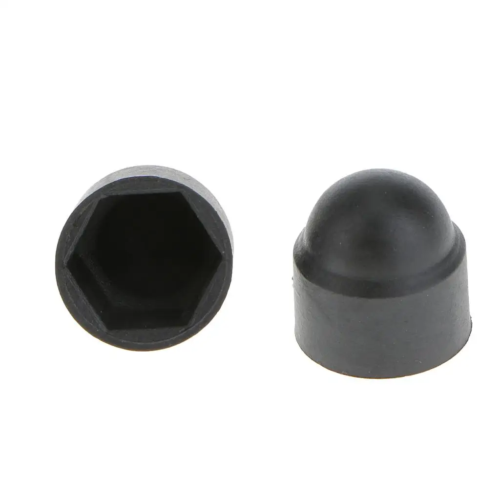 

100 Pcs M6 10x13mm Dome Bolts Nuts Caps Cover Hex Hexagon (Plastic)