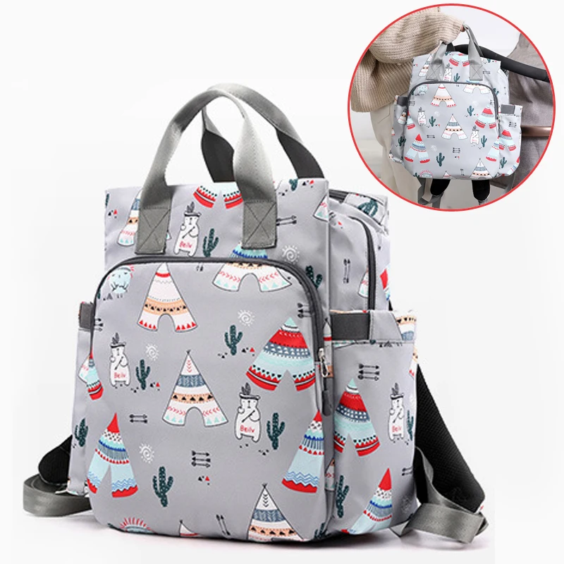 

Вместительная сумка для мам, многофункциональная сумка для подгузников, Наплечная Сумка для мам, рюкзак для прогулок, модная сумка для матери и ребенка