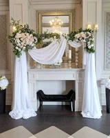 chiffon fabric drape curtain wedding arch drape curtain party supplies background ceremony reception hanging diy decor