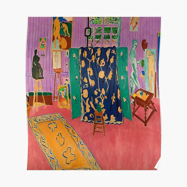 

The Pink Studio Henri Matisse Poster Funny Decor Painting Picture Room Print Wall Mural Decoration Home Modern Vintage No Frame
