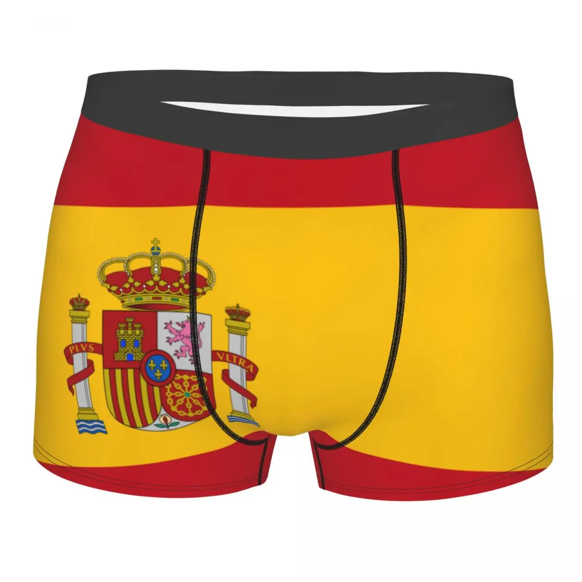 

Mens Boxer Sexy Underwear Soft Long boxershorts Flag Of Spain Underpants Male Panties