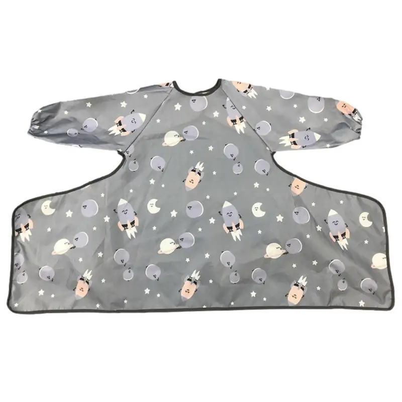 

Waterproof Bib Attaches Baby Weaning Bib Coverall Attaches Baby Dining Chair Tray Leak-proof Rice Bib Fast And Easy To Use