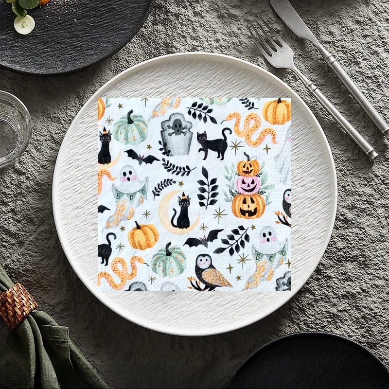 

Бумажные салфетки для декупажа и скрапбукинга Halloween